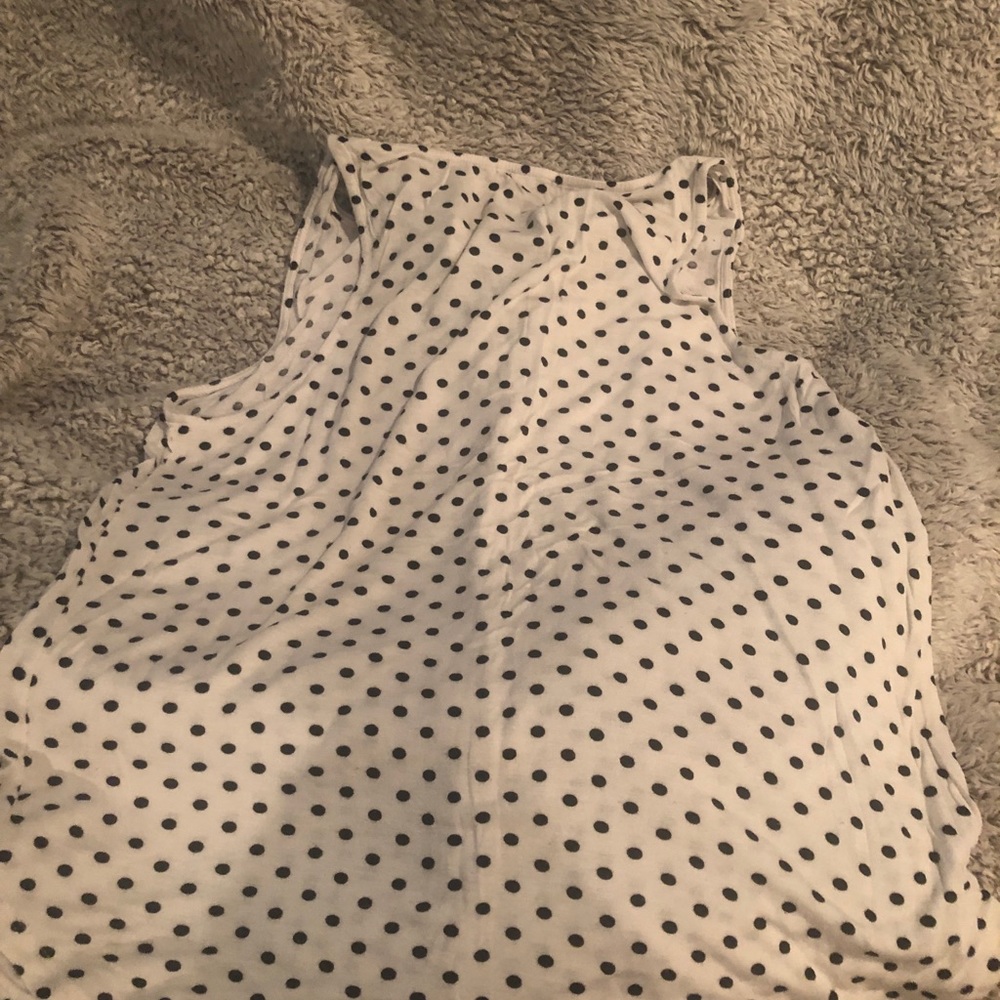 Pleione sleeveless knit polka dot top medium - Picture 7 of 7